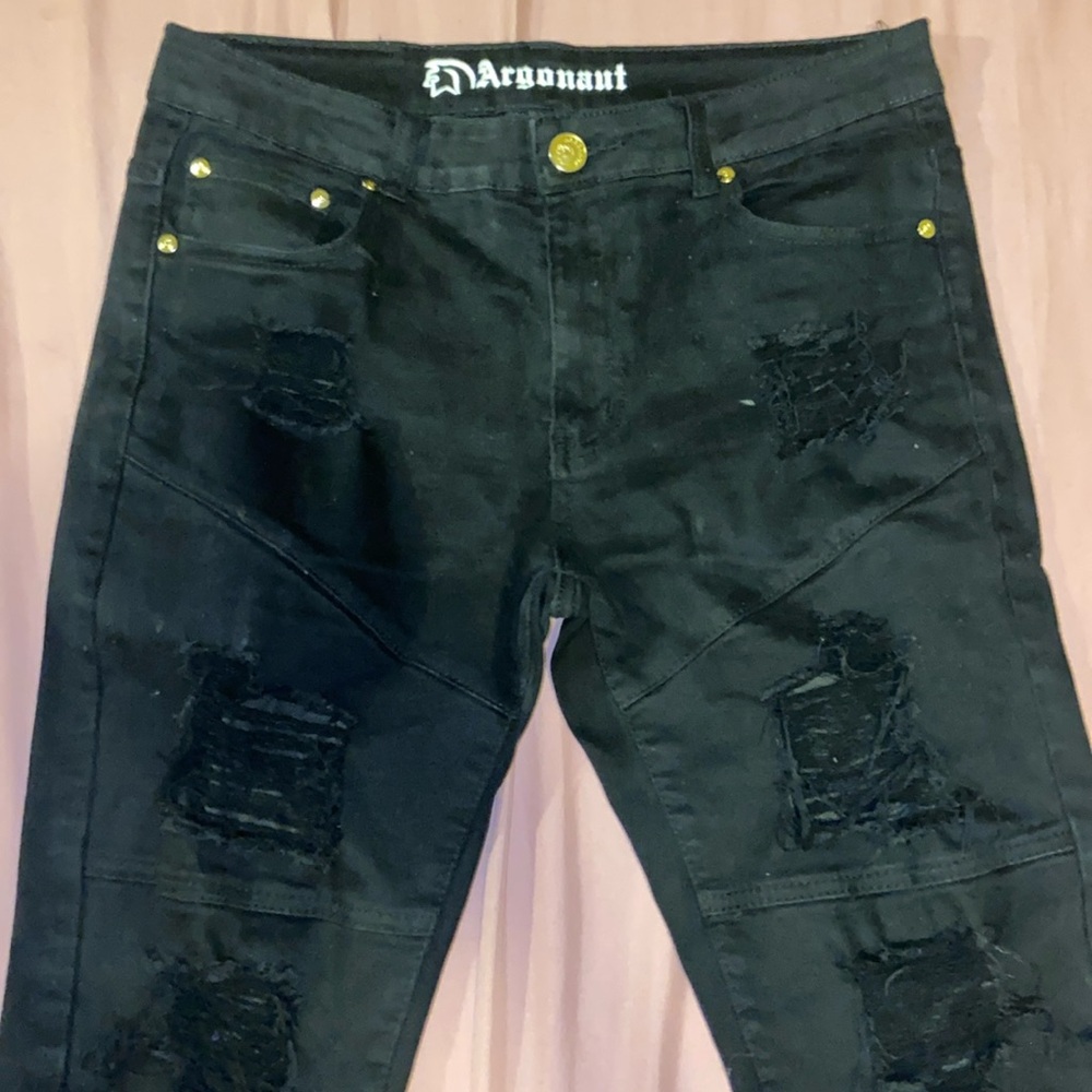 Argonaut Denim Distressed Ripped Skinny Jeans
